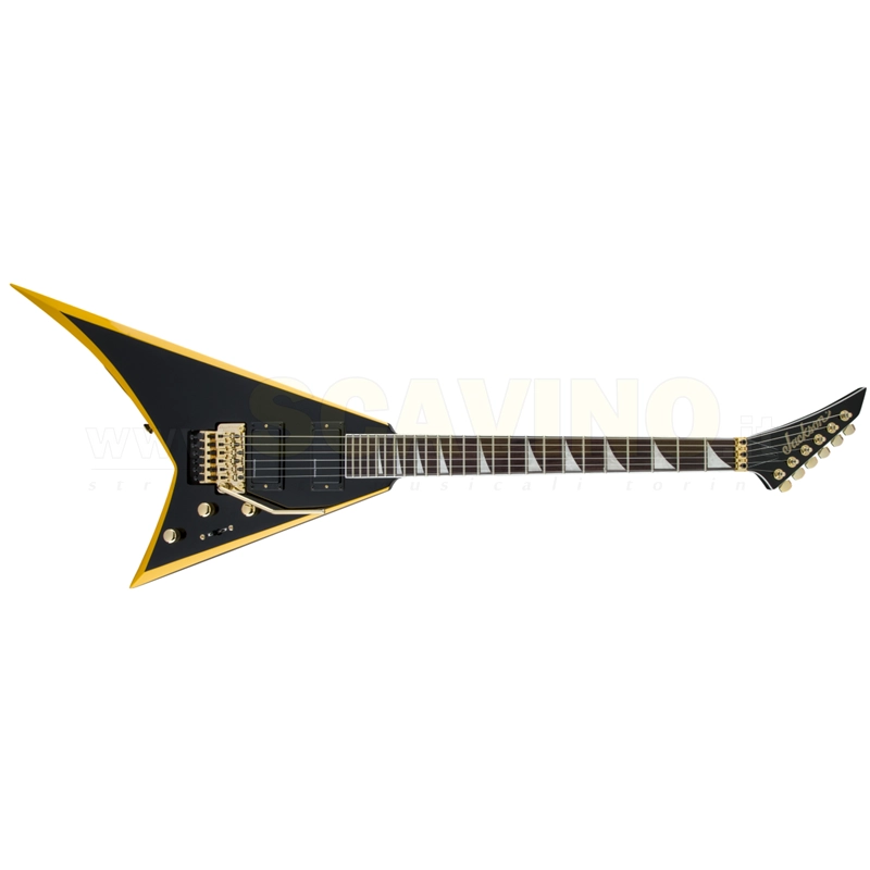 Jackson X Series Rhoads RRX24, Rosewood Fingerboard, Black with Yellow Bevels