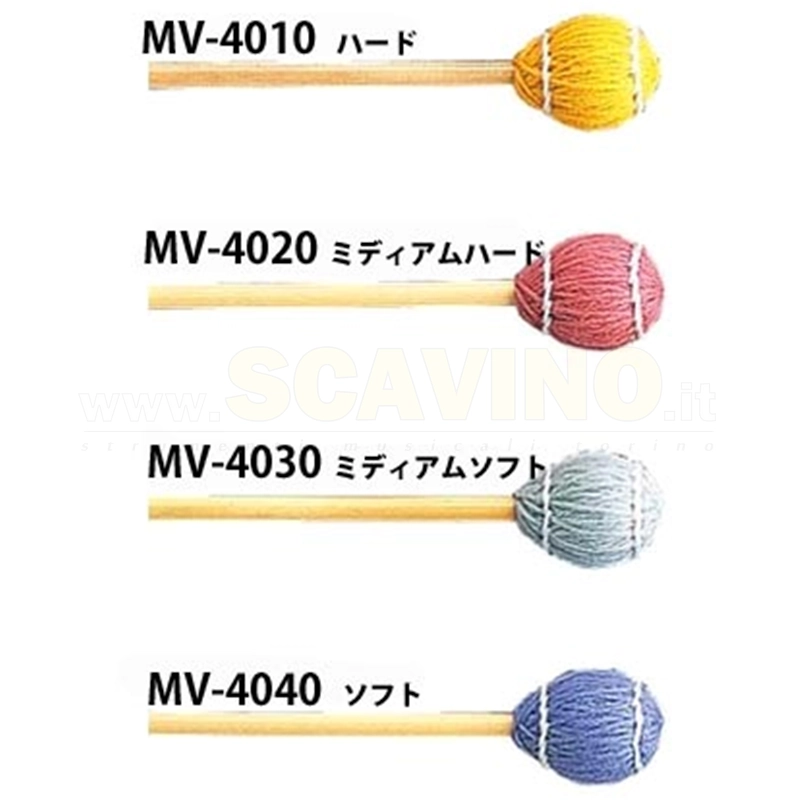 YAMAHA MV4020 Battenti vibrafono e marimba testa medium hard