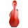 BAM 1001S Astuccio per Violoncello CLASSIC senza ruote finitura rossa