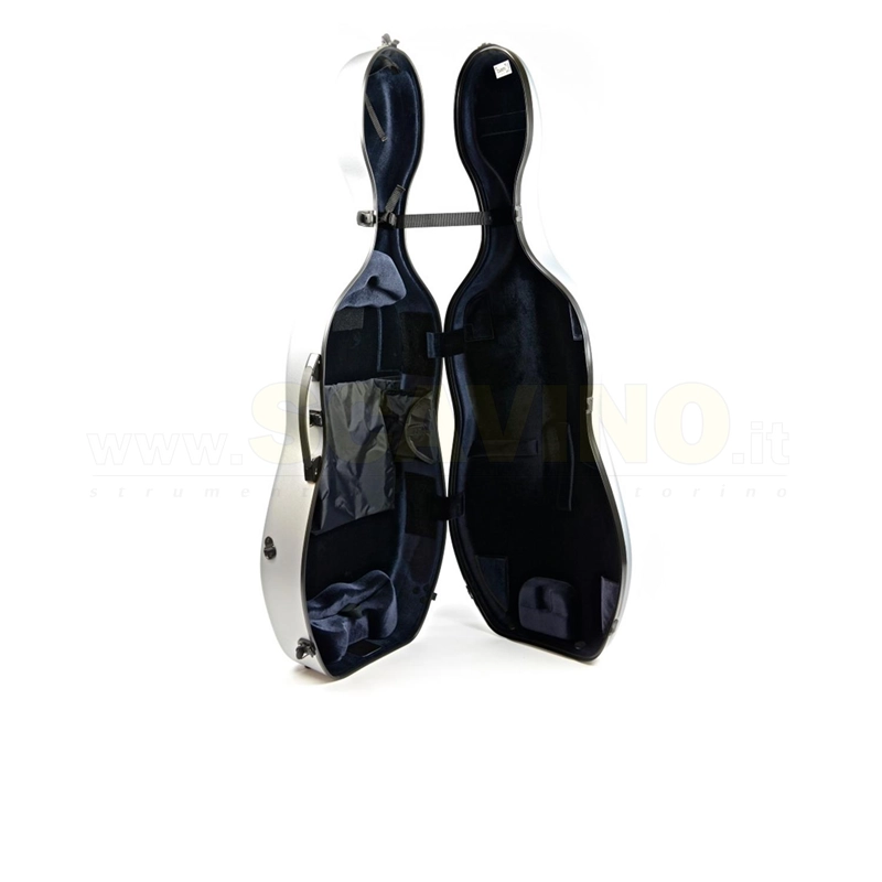 BAM 1002XLS Silver Astuccio per violoncello HIGHTECH "Adjustable" 4.4 SILVER