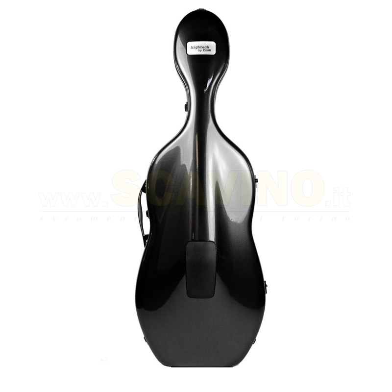 BAM 1002XLC Silver Astuccio per violoncello HIGHTECH "Adjustable" 4.4 Black Carbon Look