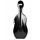 BAM 1002XLC Silver Astuccio per violoncello HIGHTECH "Adjustable" 4.4 Black Carbon Look
