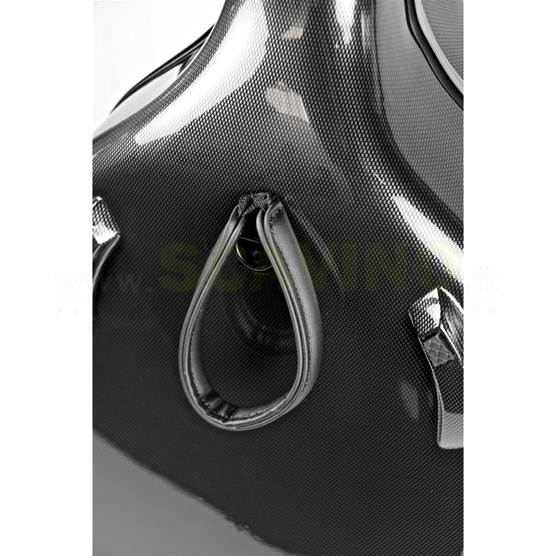 BAM 1002XLC Silver Astuccio per violoncello HIGHTECH "Adjustable" 4.4 Black Carbon Look