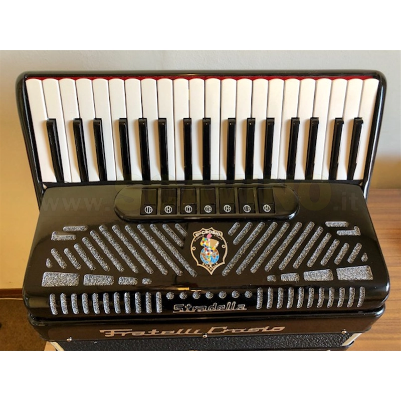 Fratelli Crosio Fisarmonica 96 Bassi 37 tasti 7+2 Nera