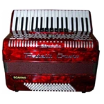 Fisarmonica Crosio 96 Bassi 37 Tasti 7+2 Registri Rossa
