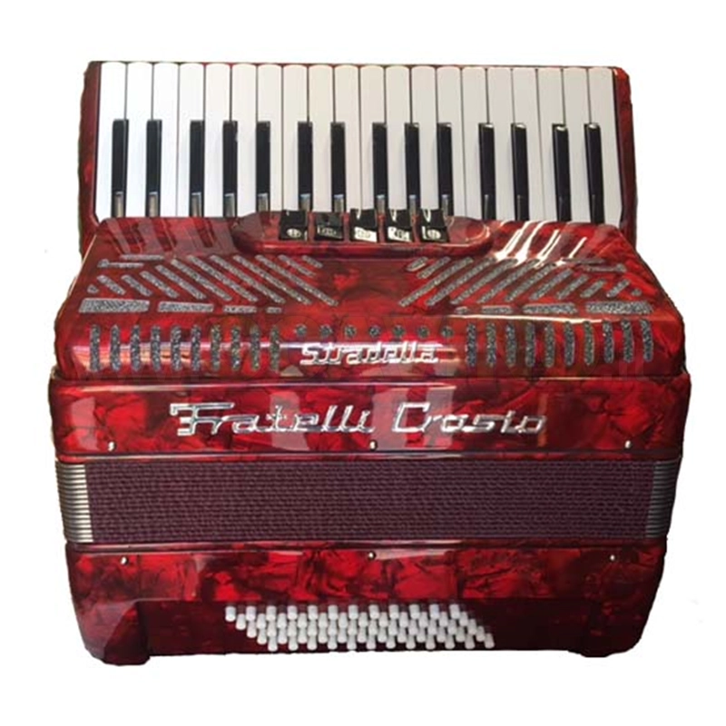 Fisarmonica CROSIO 60 Bassi 34 Tastii Rossa