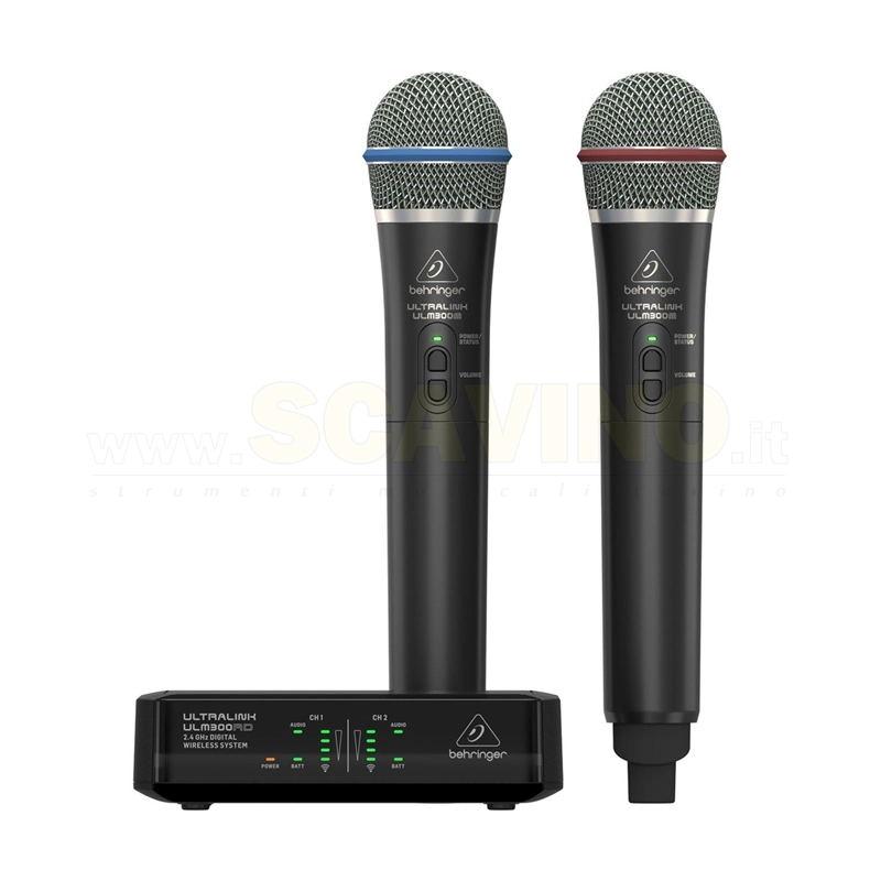Behringer ULM302 MIC Ultralink Doppio Microfoni Wireless 2.4 GHz