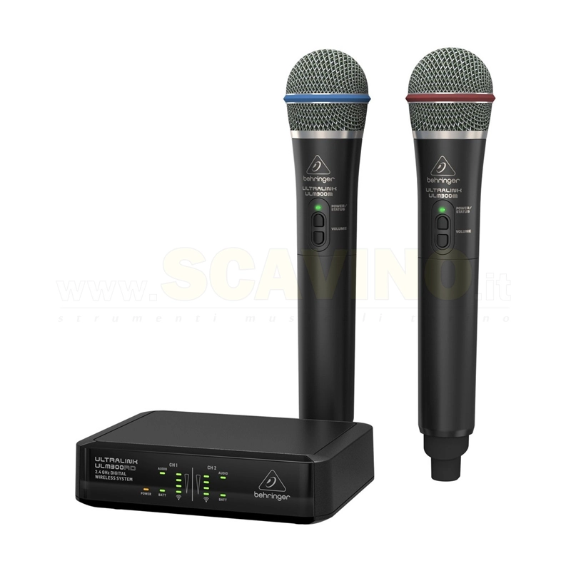 Behringer Ultralink ULM302MIC doppio radiomicrofono Digitale Wireless 2.4GHz