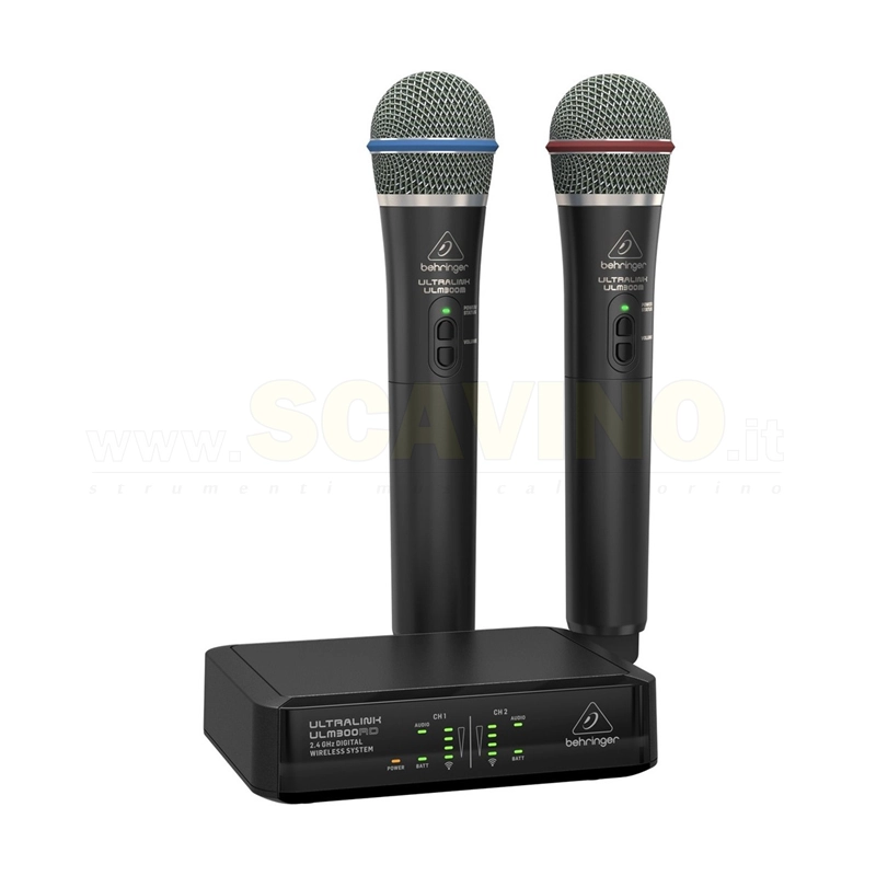 Behringer Ultralink ULM302MIC doppio radiomicrofono Digitale Wireless 2.4GHz