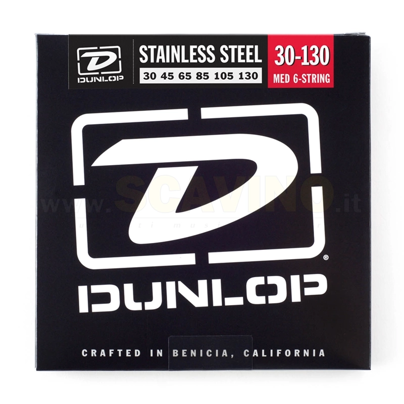 Dunlop DBS30130 Stainless Steel, Medium Set/6