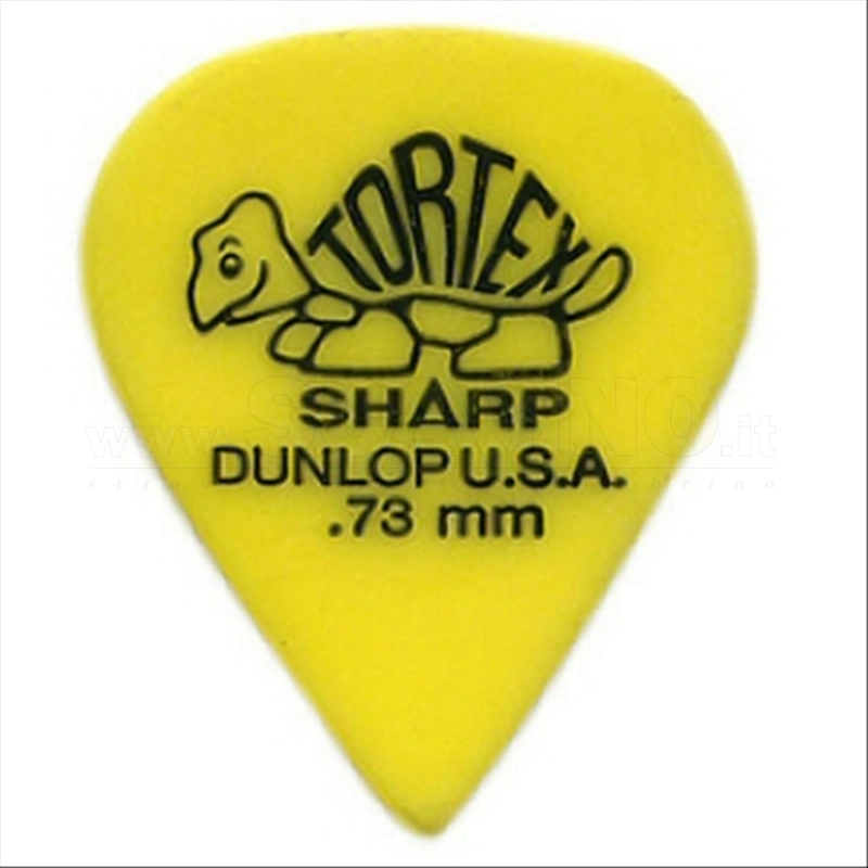 Dunlop 412P Tortex Sharp Yellow .73 conf. da 6 plettri