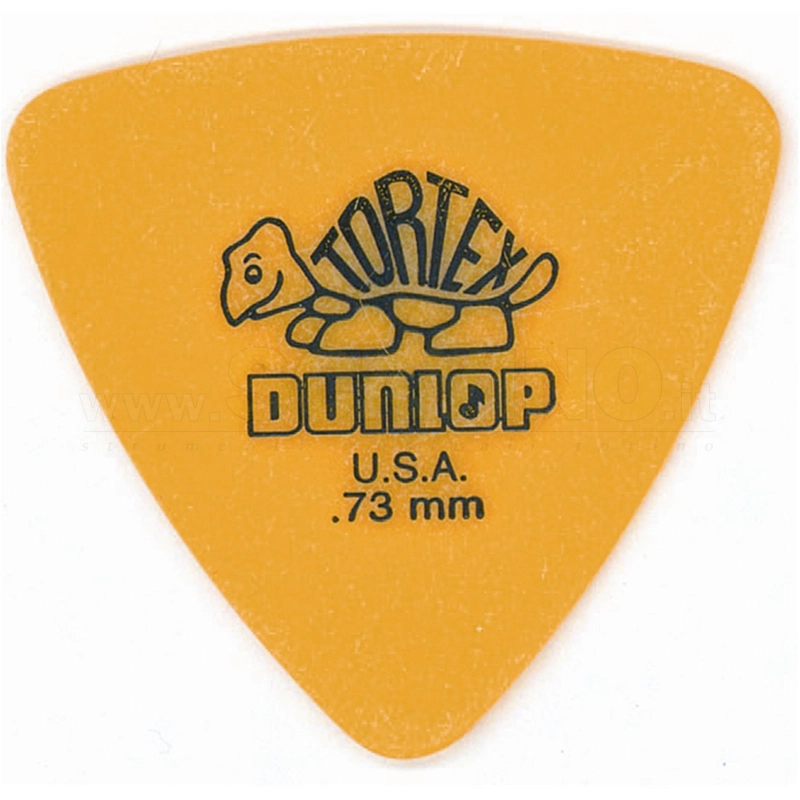 Dunlop 431R Tortex Triangle Yellow .73 conf. da 6 plettri
