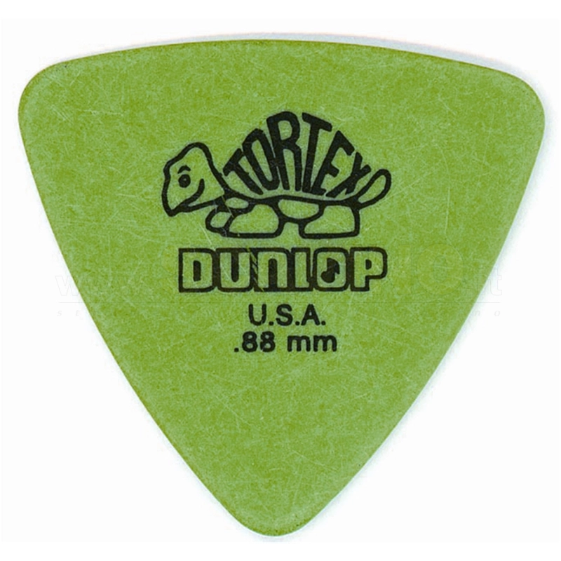 Dunlop 431R Tortex Triangle Green .88 conf. da 6 plettri
