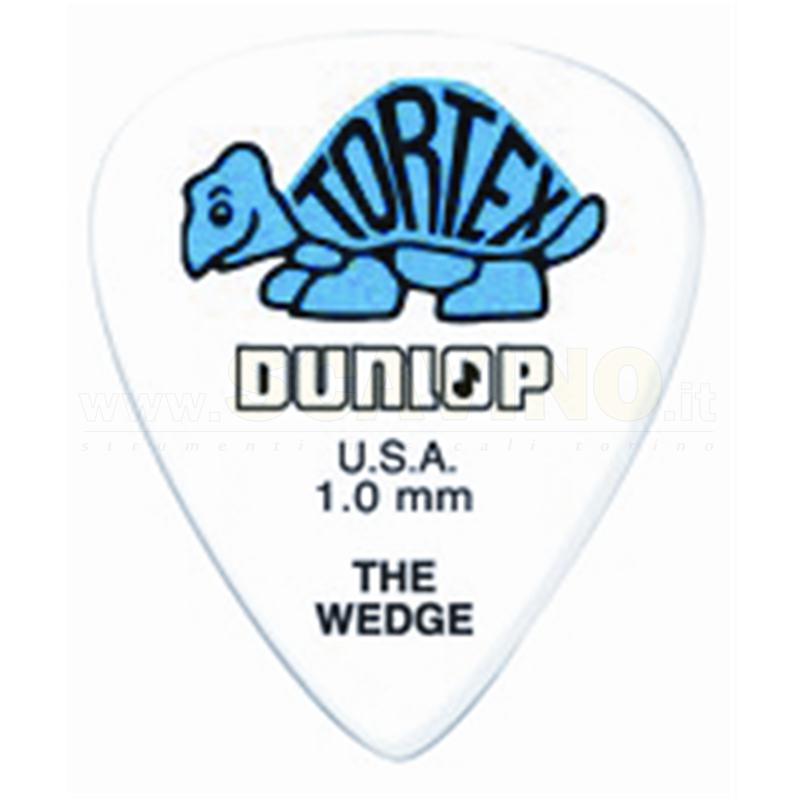 Dunlop 424P Tortex Wedge Blue 1.0 conf. da 6 plettri