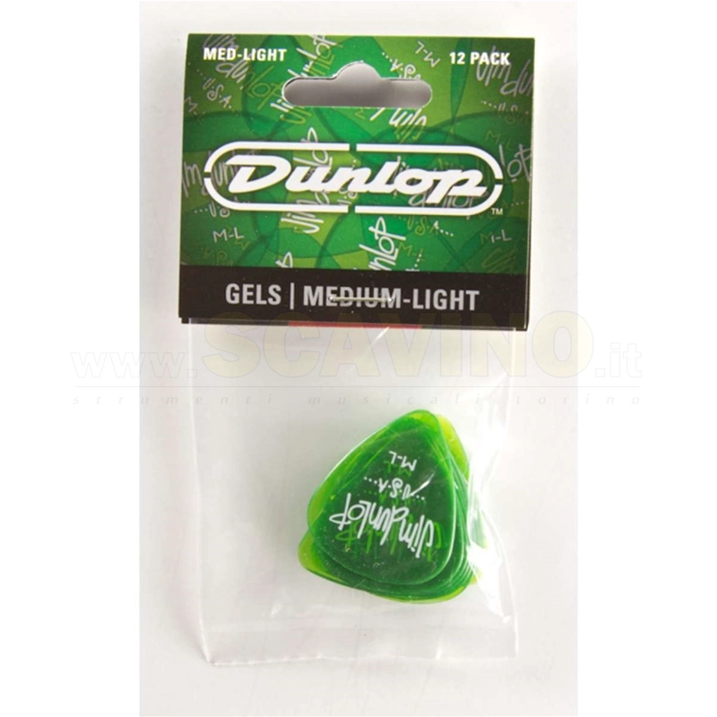 Dunlop 486PML Gels Green Medium Light