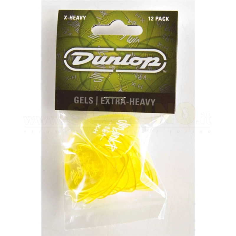 Dunlop 486PXH Gels Yellow Extra Heavy