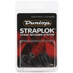Dunlop SLS1503BK Straplok Traditional Strap Retainer System, Black