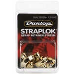 Dunlop SLS1034G Straplok Dual Design Strap Retainer System, Gold
