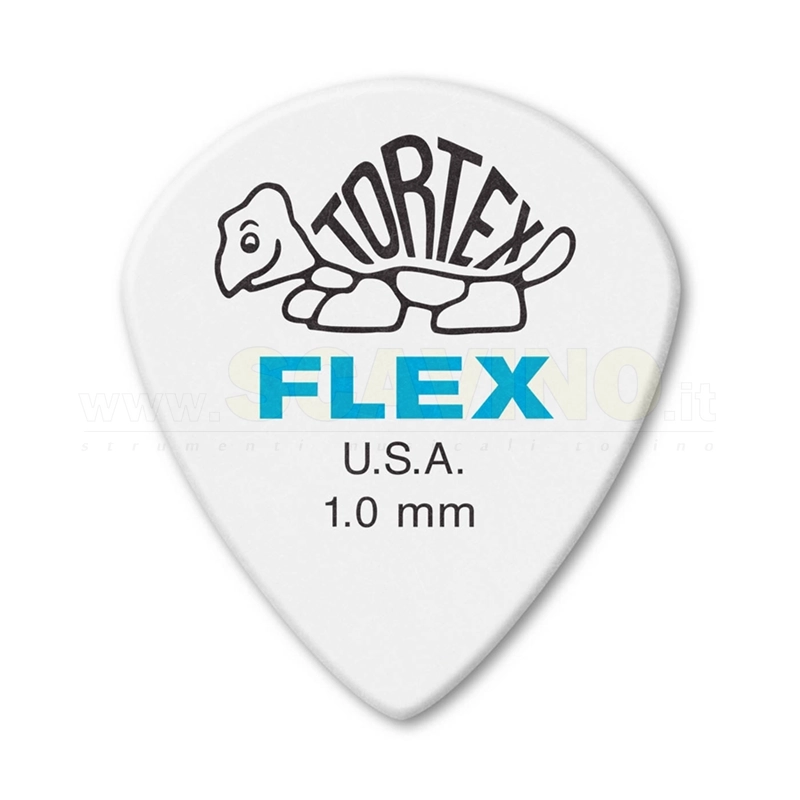 Dunlop 466R100 Tortex Flex Jazz III XL 1.0 mm Bag/72