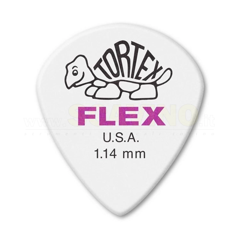 Dunlop 466R114 Tortex Flex Jazz III XL 1.14 mm Bag/72