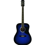 Eko Ranger 6 Blue Sunburst - Chitarra acustica Blu sfumato