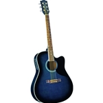 Eko Ranger CW Eq Blue Sunburst - Chitarra acustica elettrificata spalla mancate colore blu sfumato