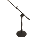 QuikLok A495 BK EU Asta microfonica bassa con base tonda in ghisa