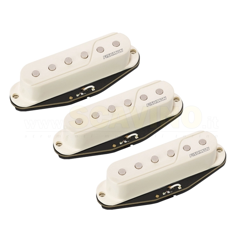 Fishman Fluence Single Width Pickup Strat® Set/3 White