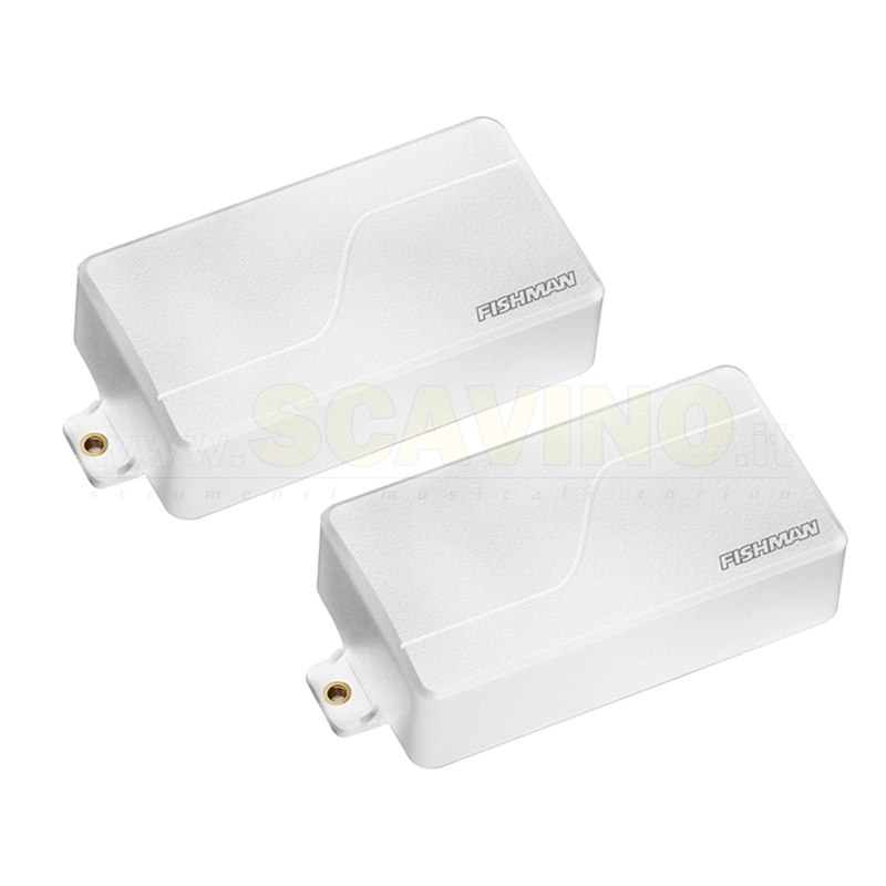 Fishman Fluence Modern Humbucker Set/2 7 Corde White Plastic