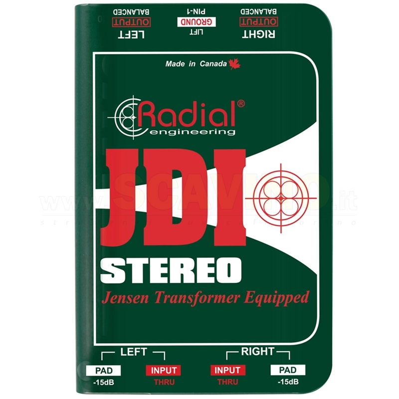 Radial JDI Stereo Passive Direct Box
