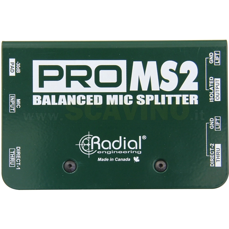 Radial ProMS2 Splitter Microfonico