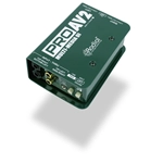 Radial Pro AV2 Direct Box passivo Stereo. Connettori IN/OUT a Jack, RCA