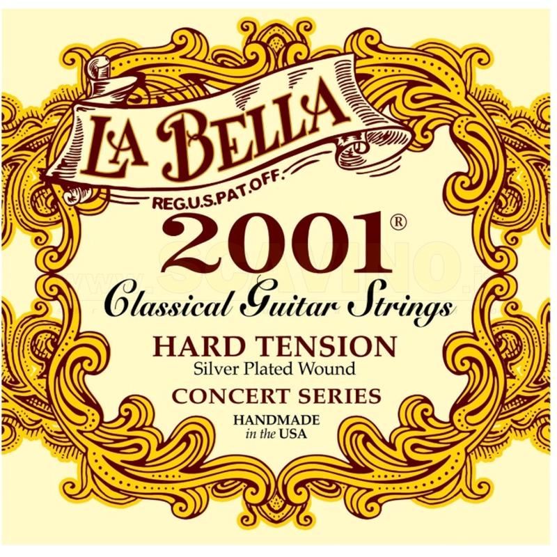La Bella 2001 H Set Corde Chitarra Classica Hard