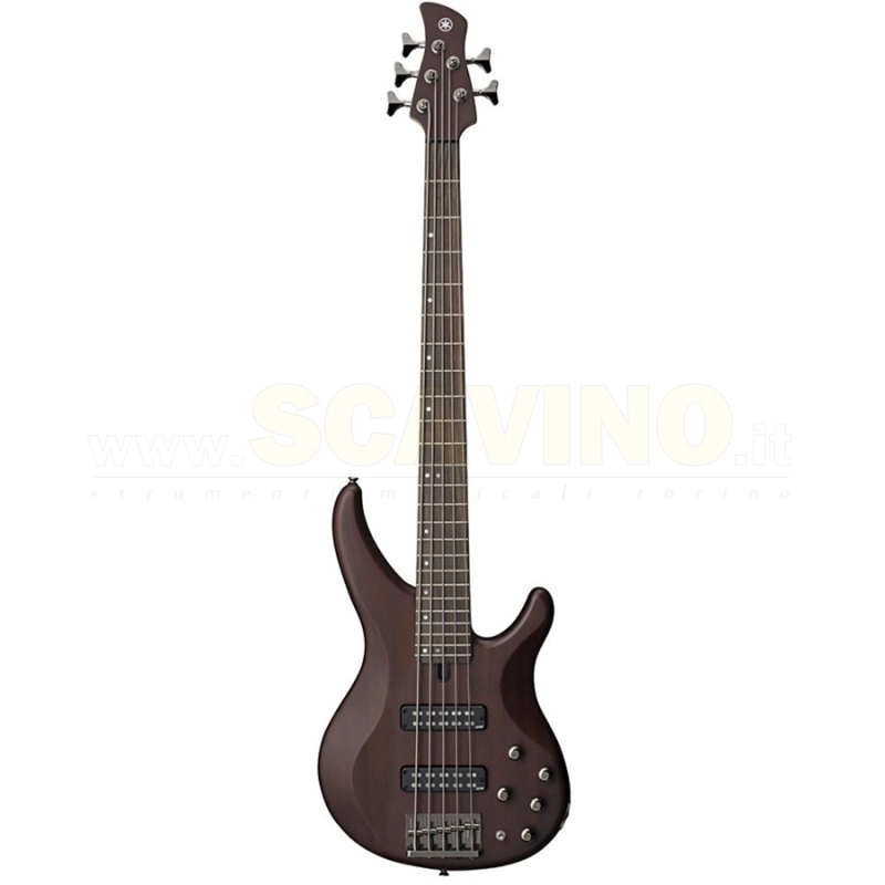 YAMAHA TRBX505 TBN Basso elettrico a 5 corde Translucent Brown
