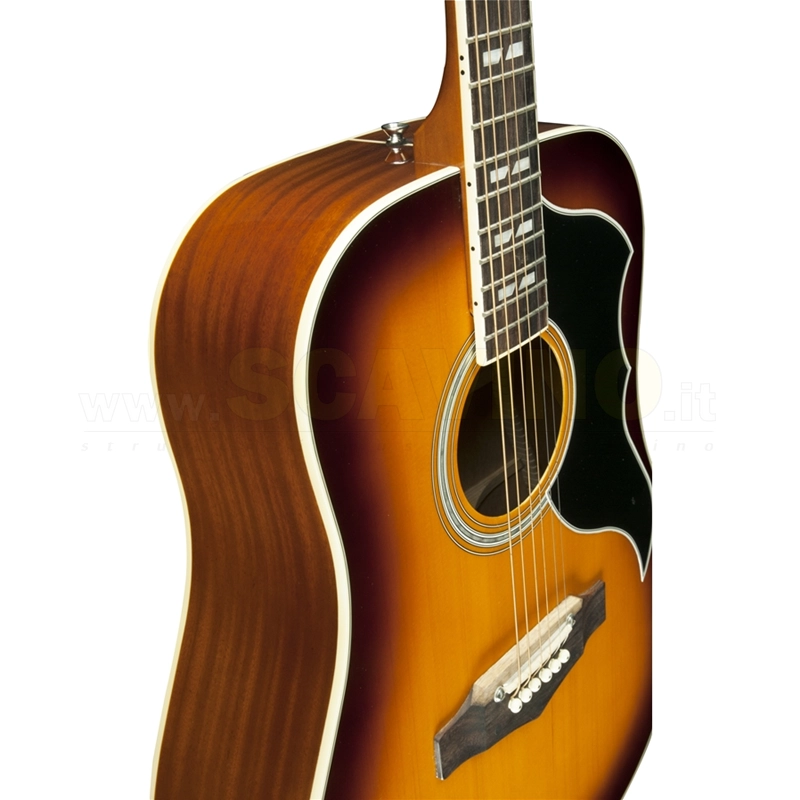 Eko Ranger VI VR Eq Honey burst - Chitarra acustica elettrificata colore Miele sfumato
