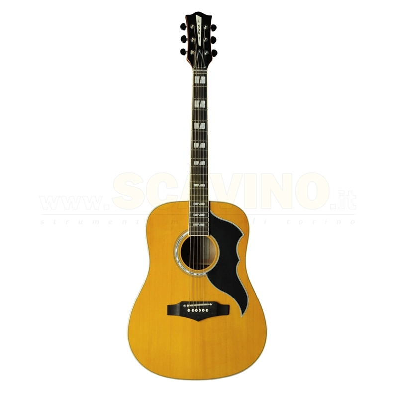 Eko Ranger VI VR Eq Natural Top Stained - Chitarra acustica elettrificata colore Naturale tavola satinata