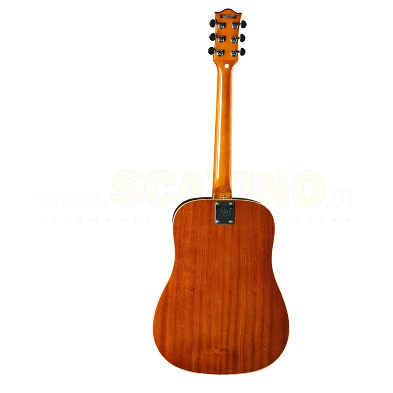 Eko Ranger VI VR Eq Natural Top Stained - Chitarra acustica elettrificata colore Naturale tavola satinata
