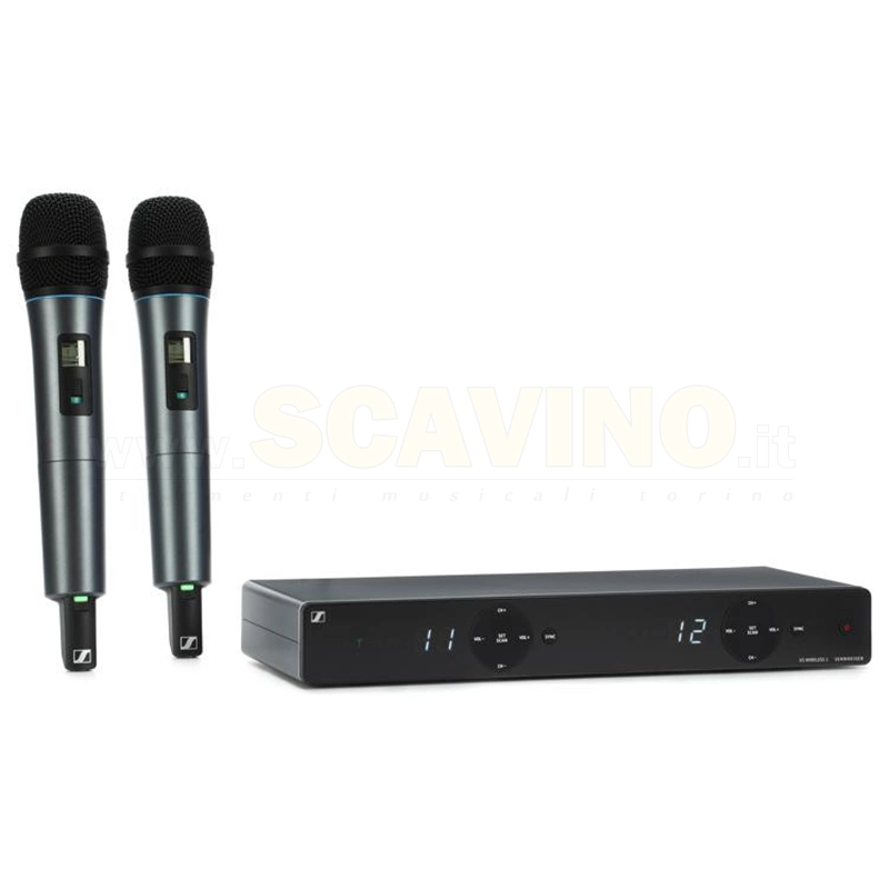 Sennheiser XSW1 825 A Dual Vocal Set Wireless radiomicrofono doppio Palmare, 548MHz-572MHz Banda A