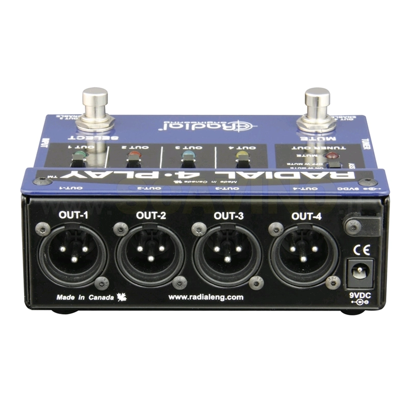 Radial 4-Play direct box - d.i. - splitter