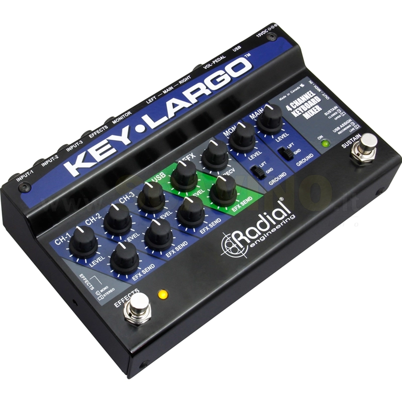 Radial Key-Largo mixer per tastiere