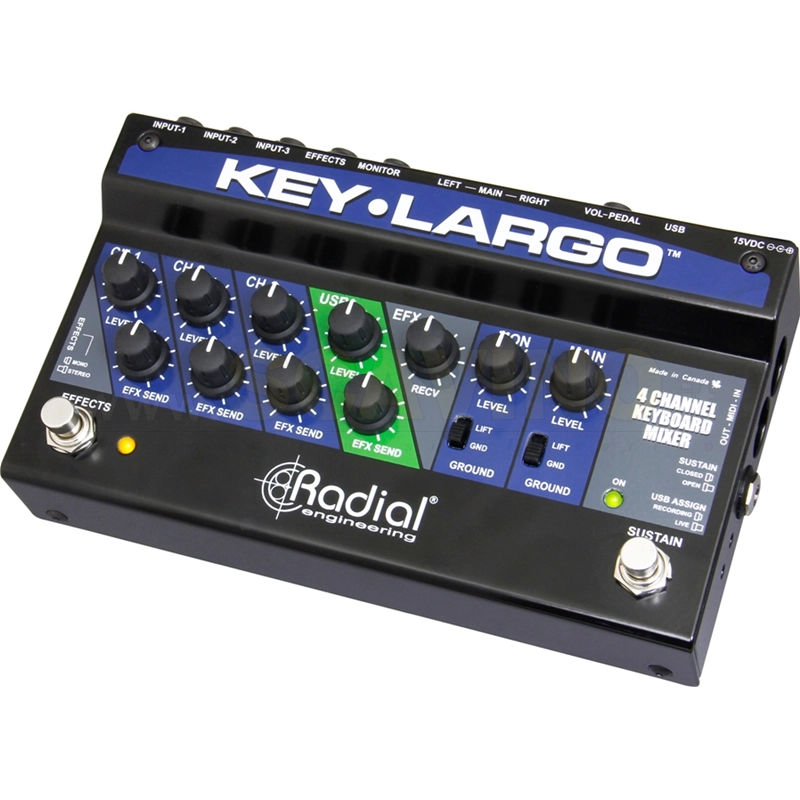 Radial Key-Largo mixer per tastiere