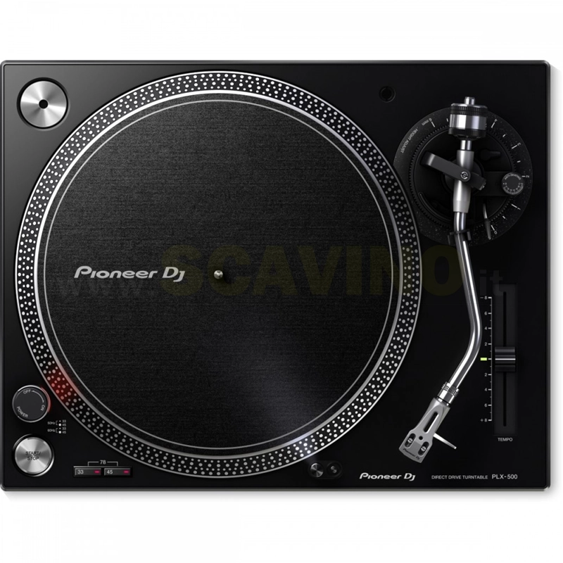 Pioneer DJ PLX-500K Giradischi a Trazione Diretta con Porta USB