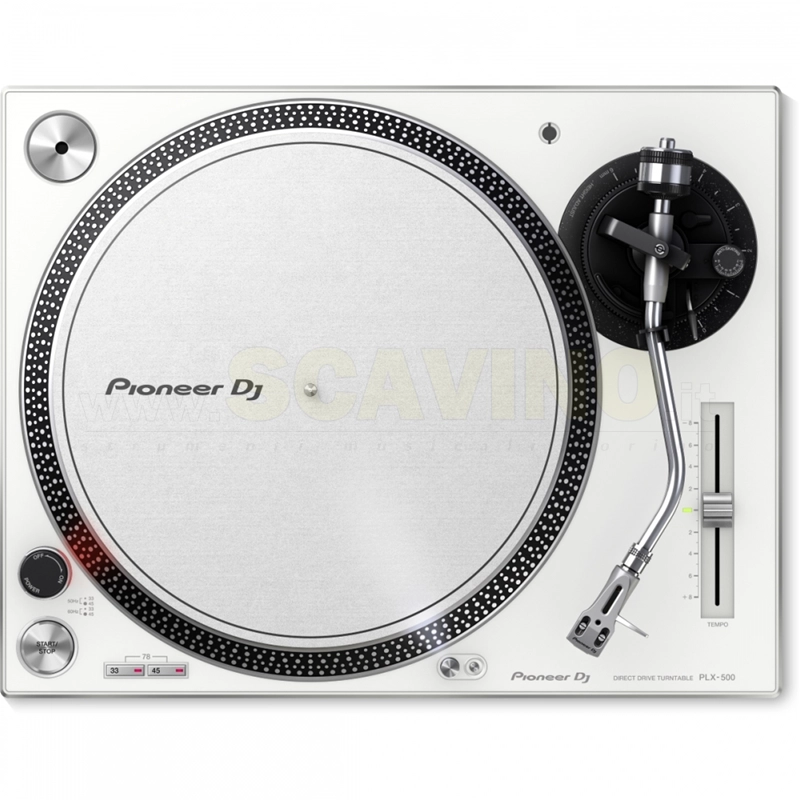 Pioneer DJ PLX-500W Giradischi a Trazione Diretta con Porta USB