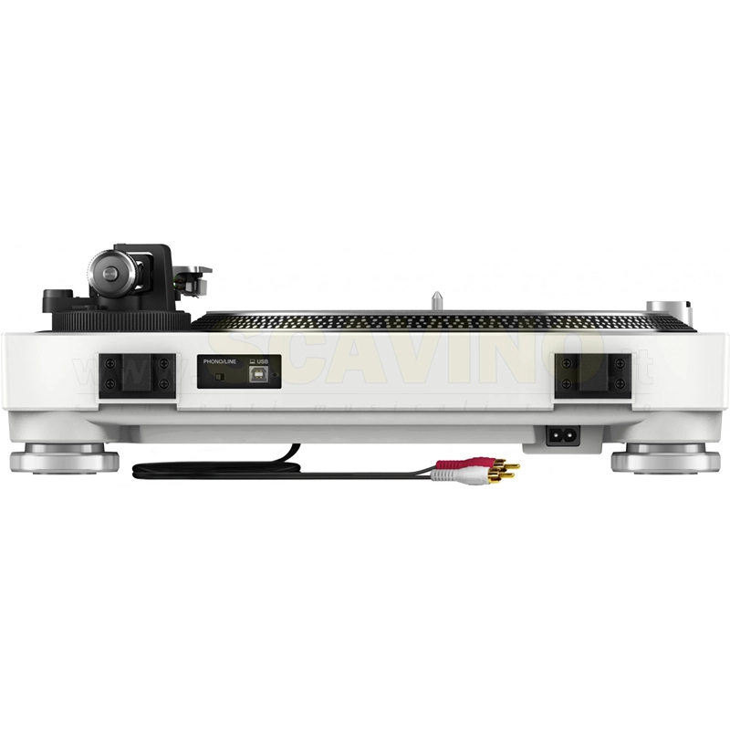 Pioneer DJ PLX-500W Giradischi a Trazione Diretta con Porta USB