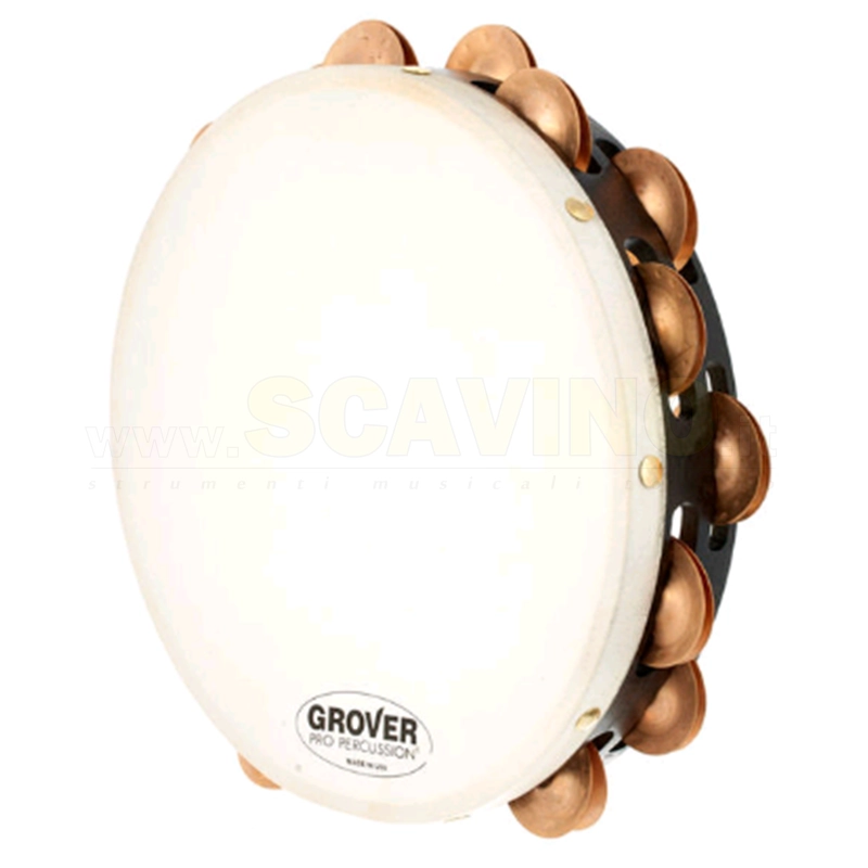 GROVER T2/BC Tamburello con sonagli 10" beryllium