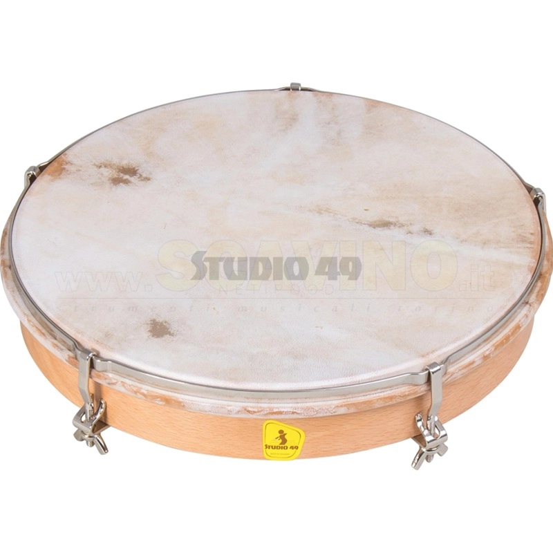Studio 49 RT300 tamburello 12" pelle naturale con tiranti