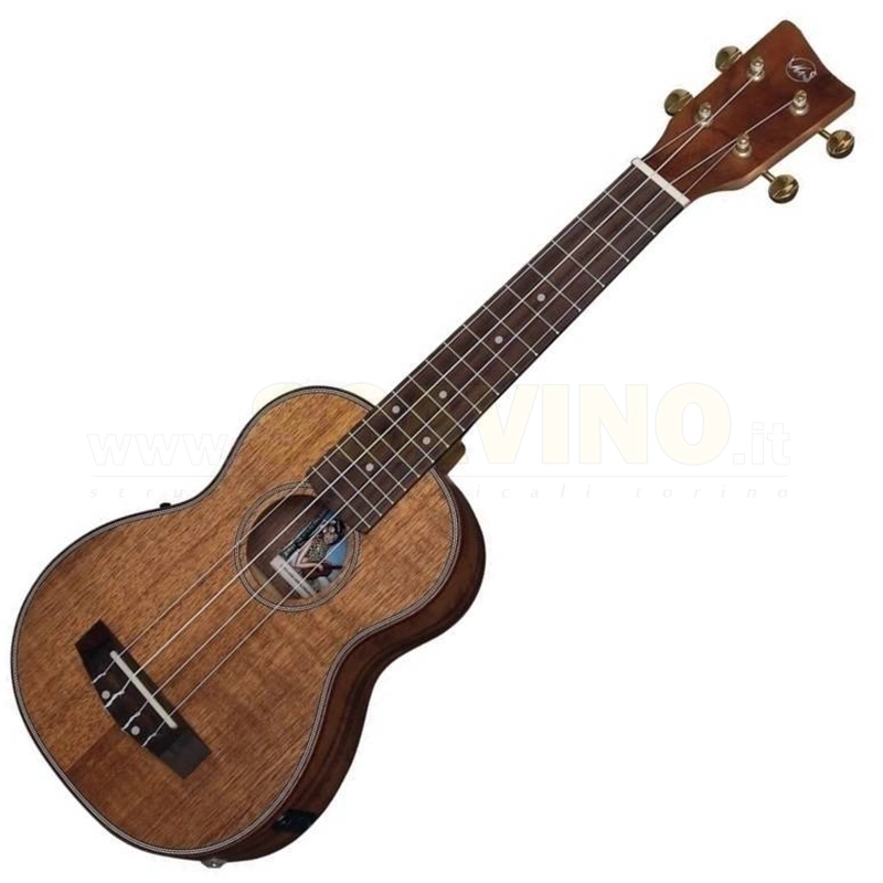 VGS 512891 Soprano E-Acoustic Ukulele Asian Koa