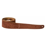 Taylor Strap,Embroidered Suede,Chocolate Brown,2.5" 4400-25