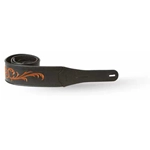 Taylor Nouveau Strap,Black Leather,3"