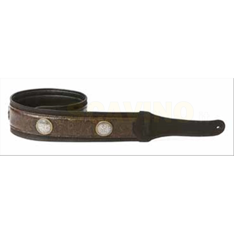 Taylor Grand Pacific Strap,Blk Lthr/Ni Concho,3"